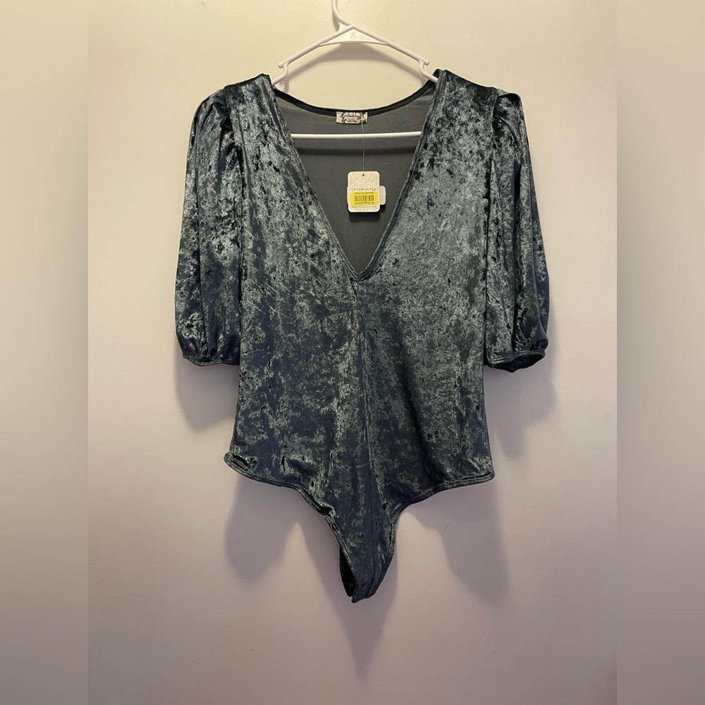 Free People Velvet One Piece NWT